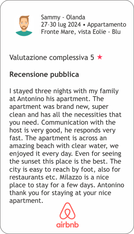 recensione Milazzo blu casa vacanze